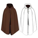 dark brown cloak image